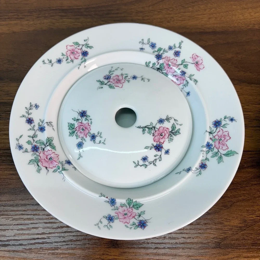 Antique THEODORE HAVILAND LIMOGES HAND‎ PAINTED Porcelain Covered Butter Dish
